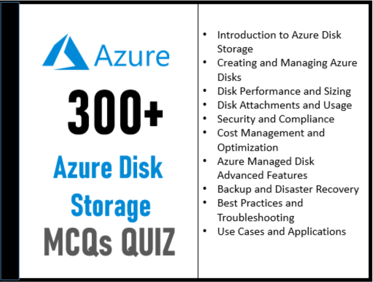 AzureDiskStorage MCQs