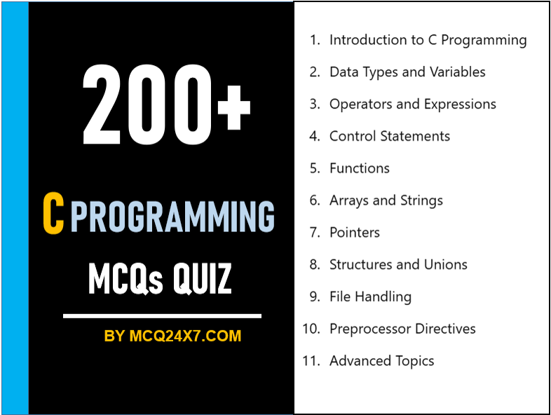 C PROGRAM MCQS QUIZ