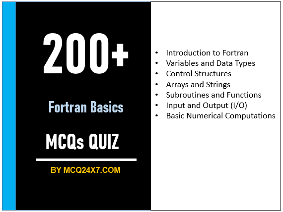 Fortran Basics MCQs