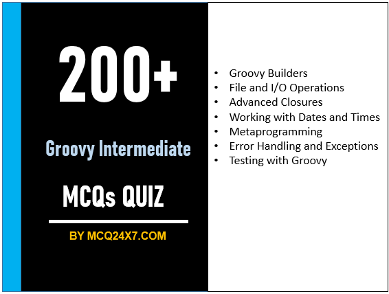 Groovy Intermediate MCQs