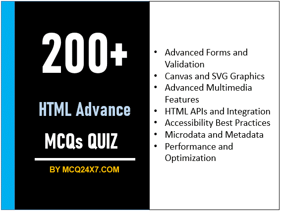 HTML Advance MCQs