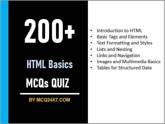 HTML Basics MCQs