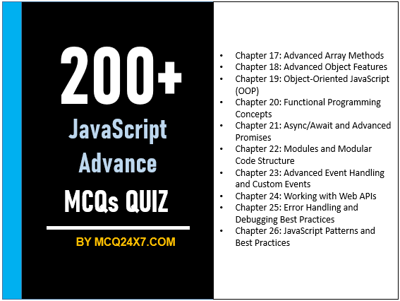JavaScript Advance MCQs