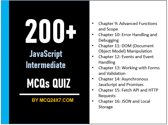 JavaScript Intermediate MCQs