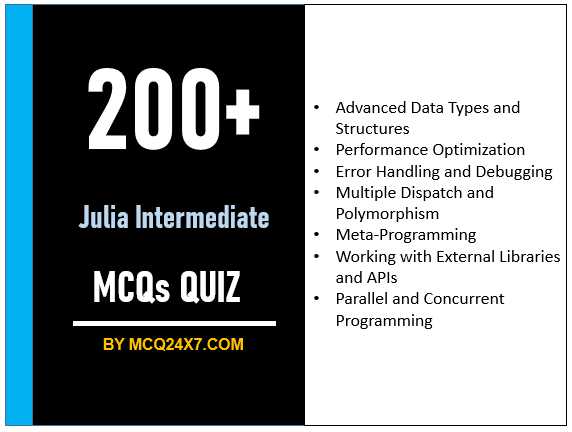Julia Intermediate MCQs