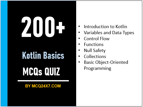 Kotlin Basics MCQs