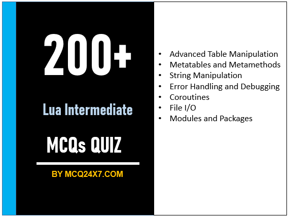 Lua Intermediate MCQs