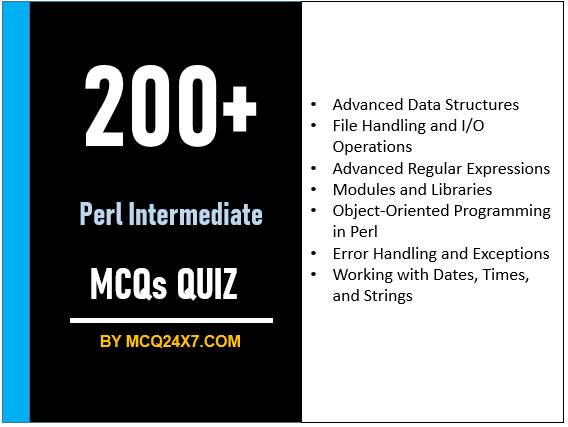 Perl Intermediate MCQs