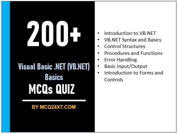 VB.NET Basics MCQs